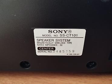 Dinamiklər və kolonkalar: İşlənmiş Sony Kolonka, Növ - Ev kinoteatrı üçün, rəng - Qara — 8