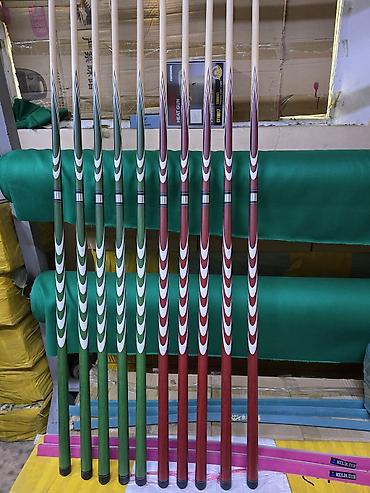 Бильярдные столы: Магазин билярдных аксессуаров сукно, шар, кии, мел,сетка кожа — 23