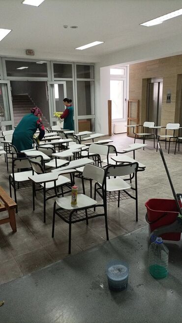 высокооплачиваемая работа на дому: Техничка керек. 7 30 ден 16.30 чейин. Айлыгы 20000сом. адрес Жал