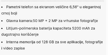 darkwood dub: HONOR X6b – pametni telefon 4 /128 Nalazi se u Kragujevcu . - Ekran — 10