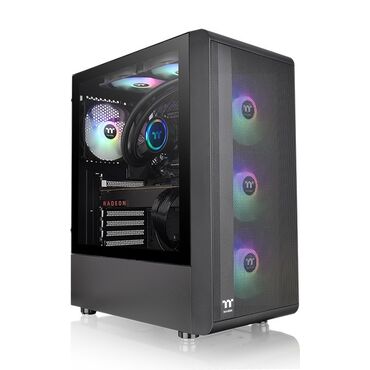 kampüterlər: Корпус ПК Thermaltake, цвет - Черный, Б/у