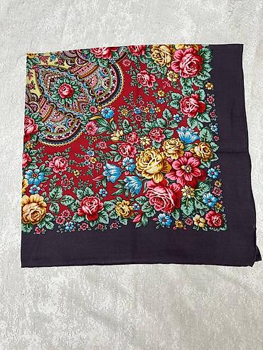 Платки: Платки Павлопосадские✨ Новое поступление 😍 Размер 89*89 с бахромой / — 2