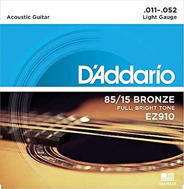 akustik gitara simi: D'Addario akustik gitara uchun 1 dest sim
Model: EZ910 — 1