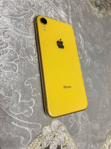 Apple iPhone: IPhone Xr, Б/у, 128 ГБ, Желтый, 81 %