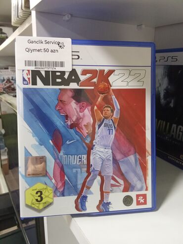 hdd 2.5: PlayStation 5 üçün NBA 2K22 basketbol oyunu. Bu, məşhur NBA 2K
