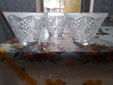 Digər dəstlər və servizlər: Kəsmə naxışlı şüşə-servis dəsti - 6 ədəd uzun qədəh – zərif kəsmə — 11