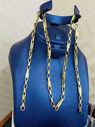 Zərgərlik əşyaları: Boyunbağı, Versace, Sarı qızıl, 585 Əyar, 14 g, Pulsuz çatdırılma — 1