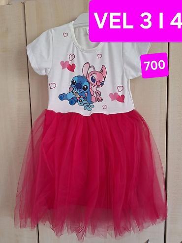 uniqlo majice: Dečija haljina sa karakterima Stitch i Angel. Gornji deo je beli — 1