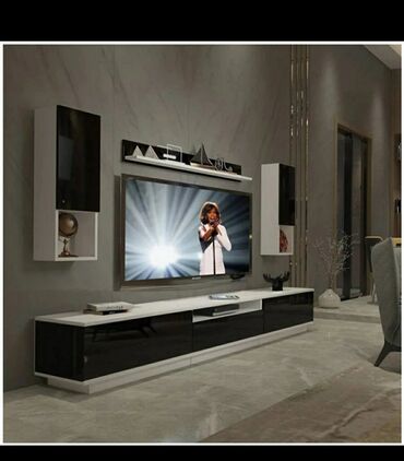 Sifarişlə TV stendlər: Siyirməli, Polkalı, Sadə laminat, Azərbaycan, Zəmanətli, Kredit yoxdur — 3