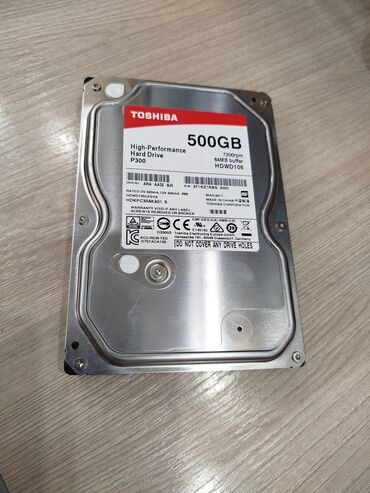 Жесткие диски, переносные винчестеры: Накопитель, Б/у, Toshiba, HDD, 512 ГБ, 3.5", Для ПК