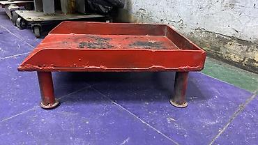 utu altligi: Peç altlıği Metaldan hazırlanmış alçaq sten/tray - Material: qalın — 2