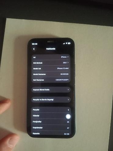iphone sx: IPhone 12 mini, 64 GB, Mavi, Face ID — 5