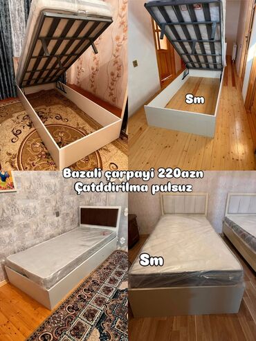 Çarpayılar: Yeni, Təknəfərlik çarpayı, Bazalı, Matras ilə, Siyirməsiz
