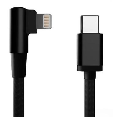 Kablovi za telefone: Cablexpert uglasti pleteni kabl – USB‑C na 8‑pin (Lightning), dužina — 3