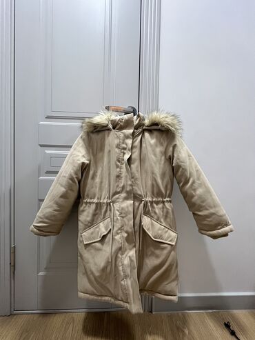 детский куртка бу: Куртка цвет - Бежевый