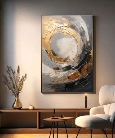 Dizayn, layihə: Modern. Abstrakt janr. Tək tablo. Müasir interyerdə mütləqdir, çünki — 28