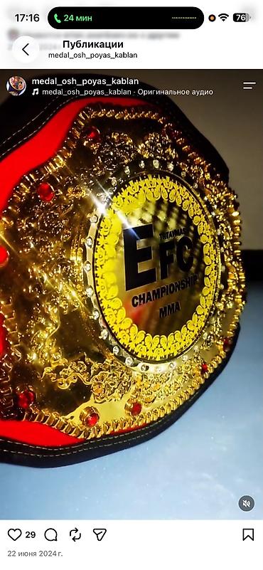 аравия: Изготовление чемпионских поясов, медалей и наградной атрибутики для — 4