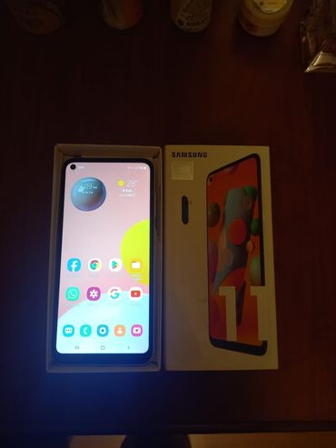 samsun a11: Samsung Galaxy A11, 32 GB, rəng - Ağ, Barmaq izi, İki sim kartlı, Face ID