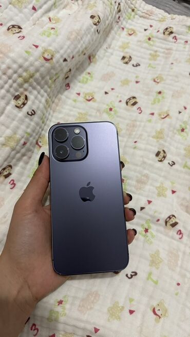 телефон бишкек цум: IPhone 14 Pro Max, Б/у, 256 ГБ, Deep Purple, Чехол, 86 %