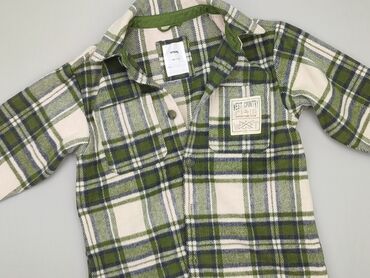 podgrzewane kapcie sinsay: Shirt 10 years, condition - Good, pattern - Cell, color - Green