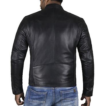 cutluk: Laverapelle Kişi Əsl Quzu Dərisi Dəri Gödəkçə (Cüt Atlı Gödəkçə) - — 2
