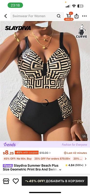 gt78 plus: Plus size qadınlar üçün iki fərqli çimərlik geyimi 4xl ve 5xl Tezedir — 2
