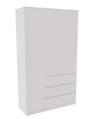 Шкафы для одежды: Шкаф для одежды, Новый, Прямой, МДФ — 2