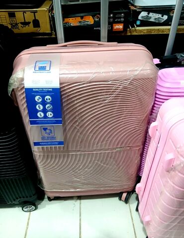 Çamadanlar: Material: Parça/ABS plastik Rəng: Qara, açıq yaşıl, boz, çəhrayı, açıq — 8