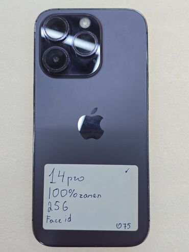 iphone 14 pro islenmis: IPhone 14 Pro, 256 GB, Deep Purple, Simsiz şarj