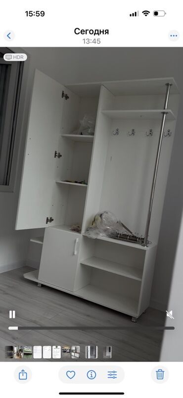 кухонные шкафы навесные: Кухонный гарнитур, цвет - Белый, Металл