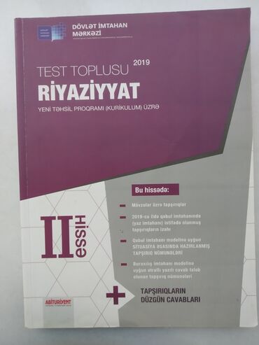 riyaziyyat test toplusu 1 ci hissə pdf: Riyaziyyat test toplusu 2ci hissə Demək olar ki yenidir.Çox az