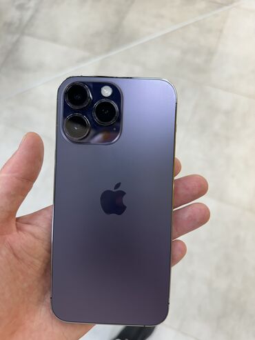 Apple iPhone: IPhone 14 Pro Max, Б/у, 256 ГБ, Deep Purple, Защитное стекло, 98 %