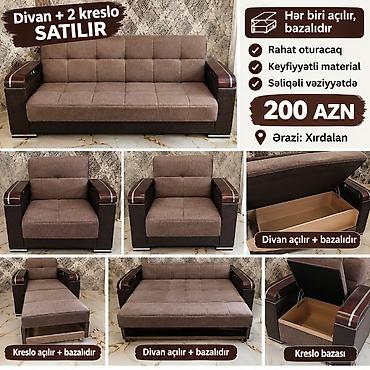 Aynur92👑 Qiymet 200 AZN Divan + 2 kreslo satılır Divan və 2 kreslonun lalafo.az -da Aynur92👑 Qiymet 200 AZN Divan + 2 kreslo satılır Divan və 2 kreslonun