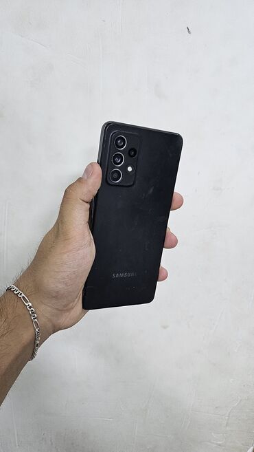 samsung galaxy a52 ekran: Samsung Galaxy A52, 128 GB, rəng - Qara, Sənədlərlə, Zəmanət, Barmaq izi