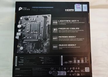 processor komputer: MSI Pro H610M-G DDR5 Socket 1700 Support Intel Core i3/i5/i7/i9