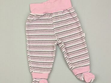 legginsy w prążki hm: Sweatpants, 6-9 months, condition - Good