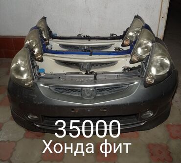 124 мерске алмашам: Алдыңкы Бампер Honda 2004 г., Колдонулган, түсү - Ак, Оригинал