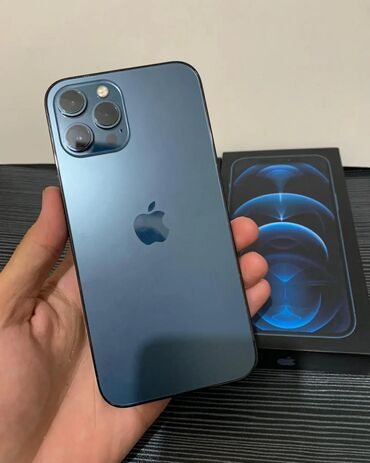 телефон fly включение: IPhone 12 Pro Max, 256 GB, Pacific Blue, Zəmanət, Simsiz şarj, Face ID