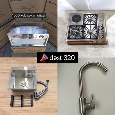 Аксессуары для кухни: Mətbəx üçün “dəst 320” Dəst tərkibi: - Sorma gücü 1000 kub olan