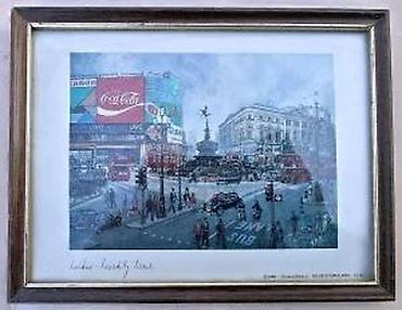 Slike i ramovi: London Picadilli Circus, H. Moss. Čuveni vintage otisak. COCA-COLA — 6