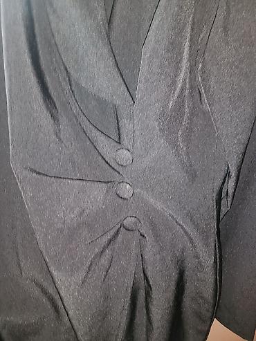haljine za mlade devojke: Elegantna crna ženska haljina-sako - Model: haljina inspirsana — 6