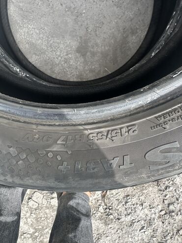 corolla runx: Шины 215 / 55 / R 17, Лето, Б/у, Пара, Легковые, Корея, Hankook