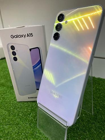 продам рацию: Samsung Galaxy A15, Б/у, 128 ГБ, цвет - Белый — 1