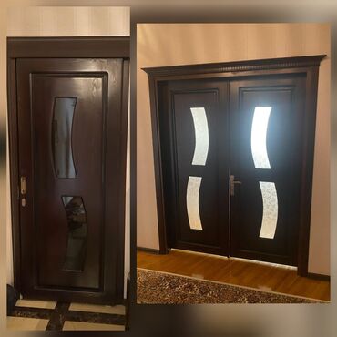 işlənmiş otaq qapilari: Otaq qapısı 7ədəd biri 70₼ ölçü 215*90 Qoşa qapı 215*165 Unvan h