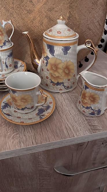 cay servizi: Çay dəsti, rəng - Ağ, Farfor, 6 nəfərlik — 4