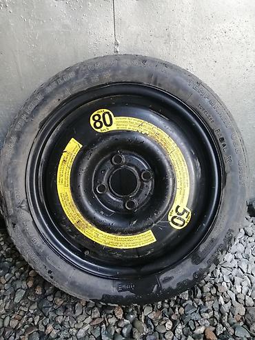 диски фита: Запаска докатка R15, разболтовка 4/100. Шина негодная. Подходит на — 1