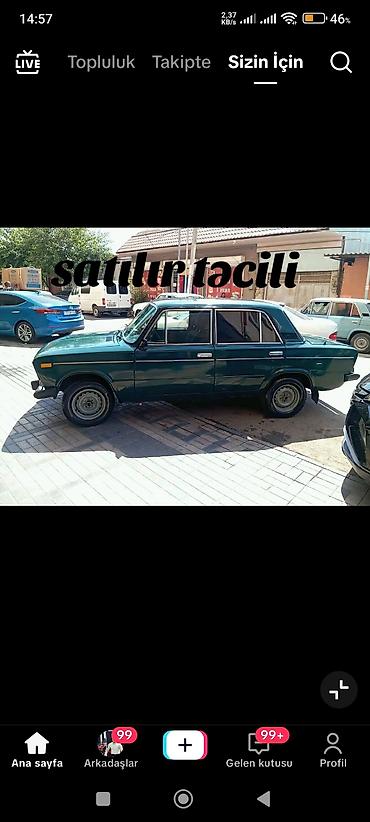 on suse: VAZ 2106 sedan – tünd yaşıl rəng - Kuzov: 4 qapılı, xrom yan — 4