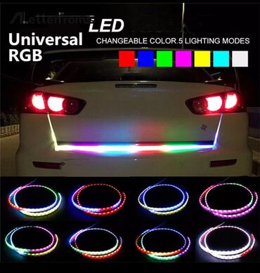 Nəqliyyat: RGB LED baqaj işığı 130cm uzunluğunda yenidir istifade edilmiyip
