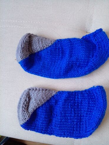 Носки и белье: Вязаные следки/носочки ручной работы. - Мягкие и тёплые, связаны — 4