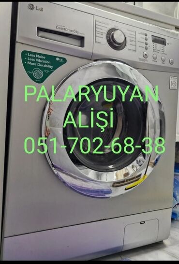 Paltaryuyan maşın LG, 5 kq, İşlənmiş, Avtomat, Qurutma var, Kredit yoxdur, Ünvandan götürmə, Pulsuz çatdırılma, Ödənişli çatdırılma